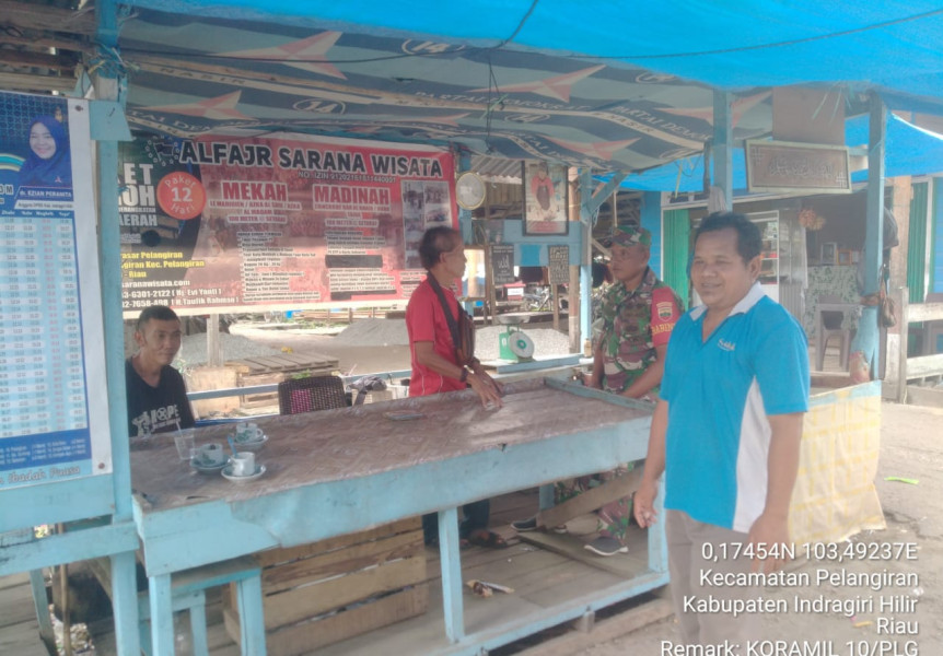 Pentingnya Salam Pancasila dan Sikap Musyawarah di Binaan Bersama Babinsa Koramil 10/Pelangiran