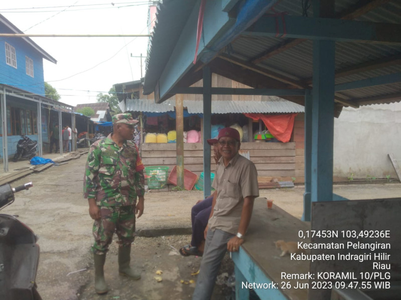 Tugas Koramil 10/Pelangiran Jalin Silaturahmi Antar Sesama Guna Ciptakan Hubungan Yang Harmonis