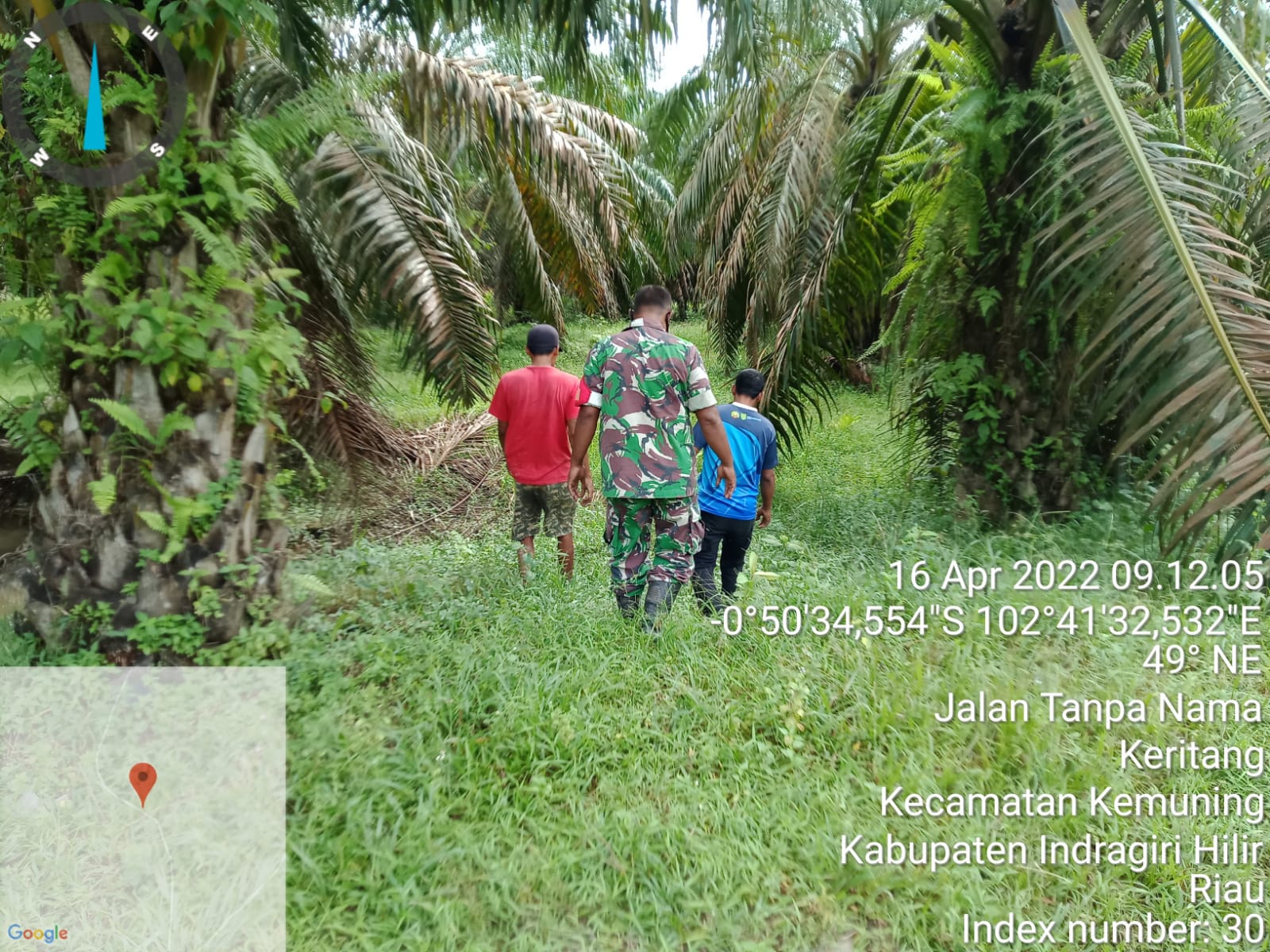 Serka M.Ridwan Lakukan Himbauan Kepada Warga Agar Tidak Membakar Lahan