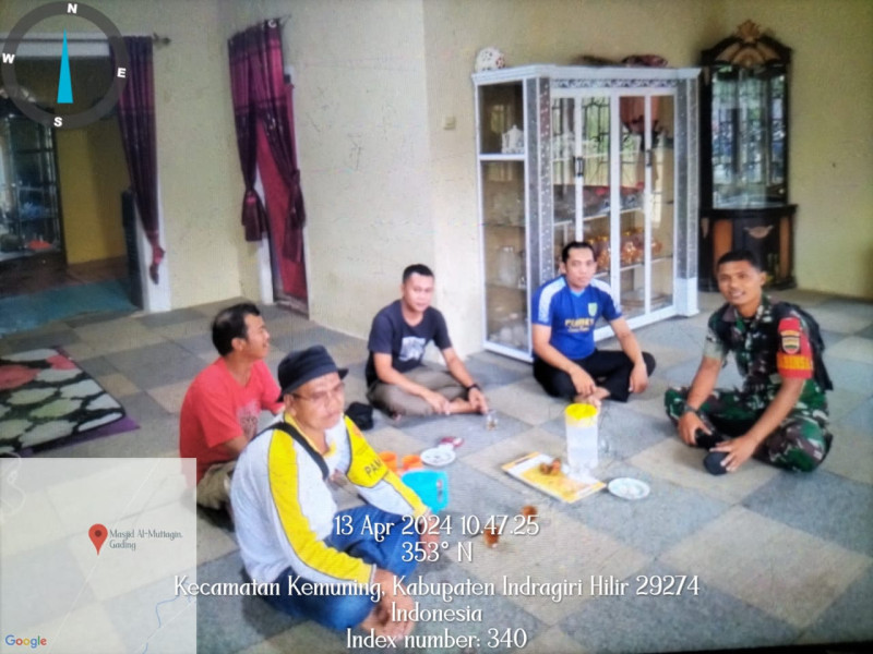 Babinsa Koramil 09/Kmg Jalin Silaturahmi dan Kebersamaan Antar Sesama di Binaan