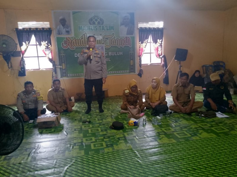 Masyarakat Desa Teluk Merbau Sambut Baik Silaturahmi dengan Kapolsek Gaung dan Camat