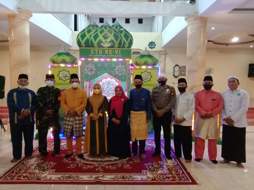 Babinsa 03/Tempuling Hadiri Pembukaan Seleksi Tilawatil Qur’an (STQ) Ke-41 Tingkat Kelurahan Di Masj
