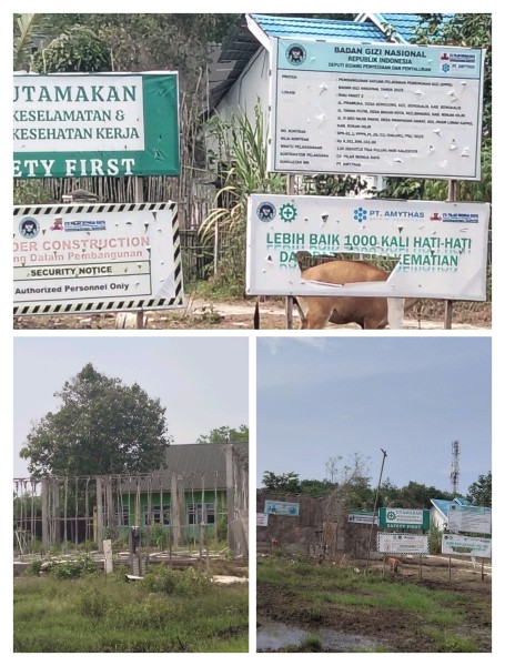 Proyek Pembangunan Satuan Layanan Pemenuhan Gizi Di Bengkalis Mangkrak, KPPG Wilayah Riau Sebut Investor Tak Mau Bangun Lagi