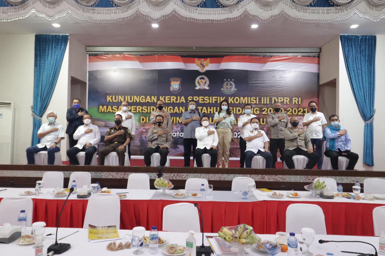 Pantau Proses Penanganan Tambang Liar dan Narkotika, Komisi III DPR RI Sambangi Polda Kepri