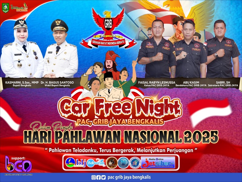 PAC GRIB Jaya Bengkalis Bakal Meriahkan Malam Minggu Dengan Car Free Night