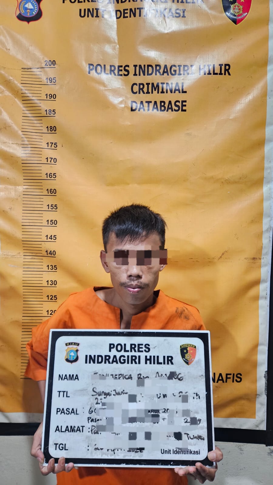 Polres Inhil Ungkap Kasus Peredaran Sabu di Batang Tuaka, Satu Pengedar Diamankan