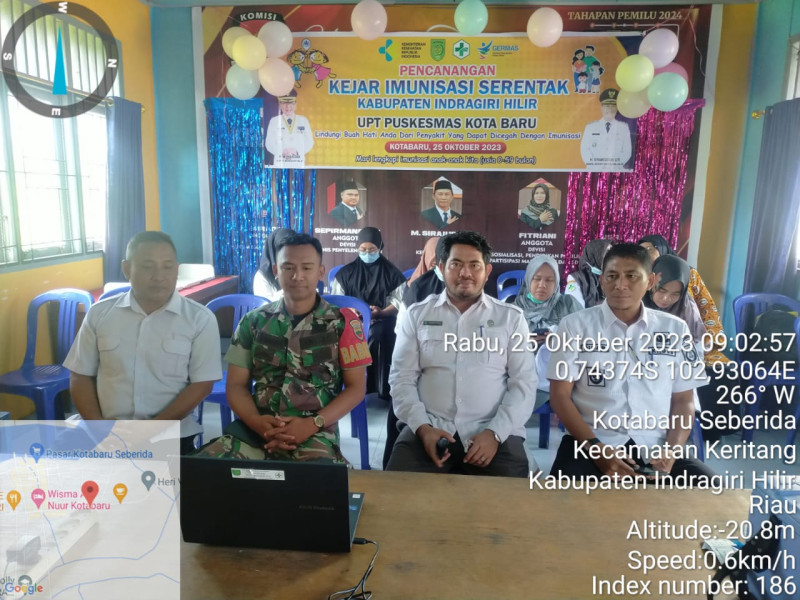 Wujudkan Pendampingan Danramil 09/Kemuning Dalam Program Kegiatan Imunisasi Serentak