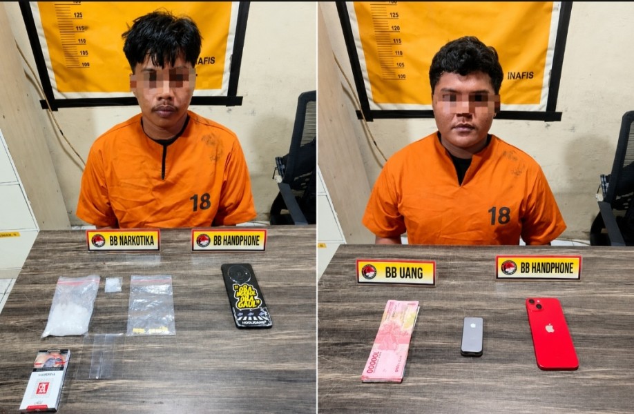 Satresnarkoba Polres Inhil Ungkap Kasus Narkotika, Dua Tersangka Diamankan dengan Barang Bukti Shabu dan Ekstasi