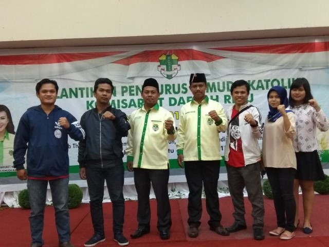 GMNI Pekanbaru Hadiri Pelantikan Pengurus Pemuda Katolik Komisariat Daerah Riau