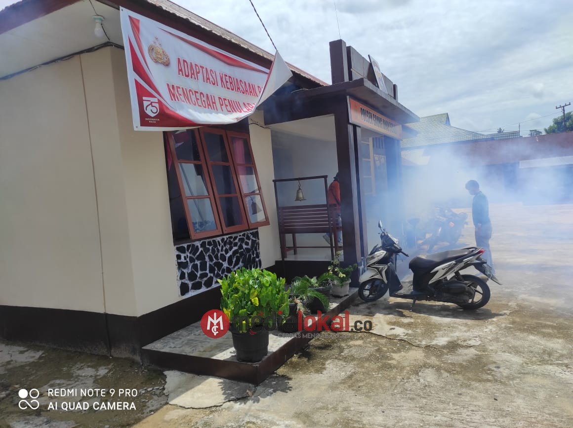 Cegah Nyamuk Demam Berdarah, Kantor Polsek GAS 'Berasap' 