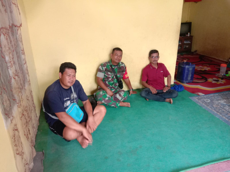 Koramil 07/Reteh Ajak Masyarakat Untuk Aktifkan Kembali Pos Ronda