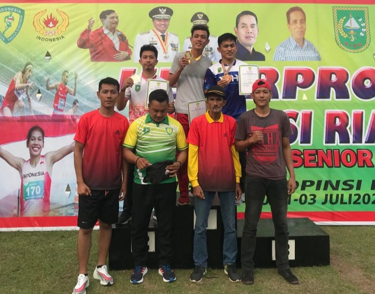 Atlet Inhil Sabet 18 Medali di Kejurprov Atletik Riau 2022