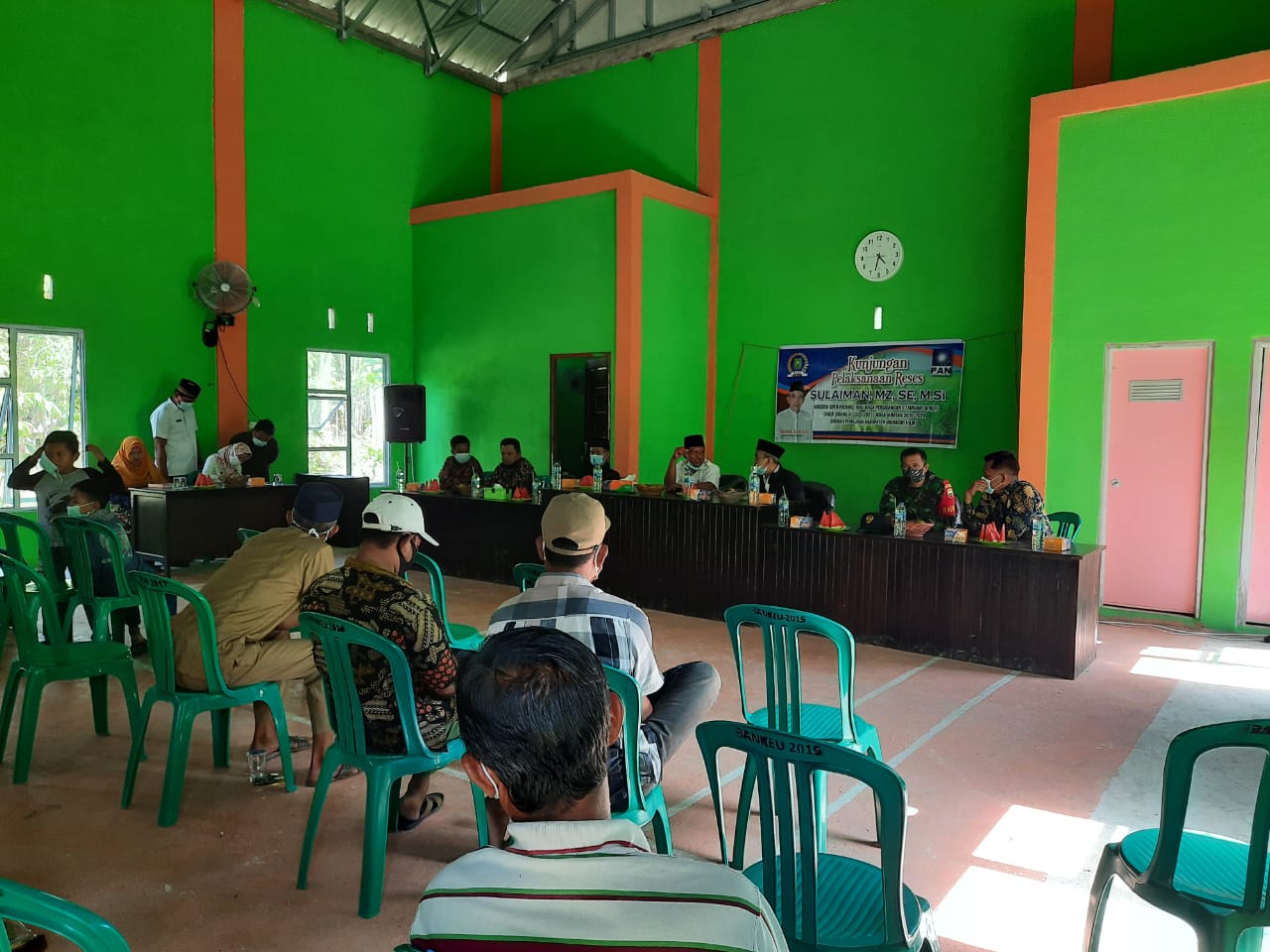 Babinsa 03/Tempuling Hadiri Reses Anggota DPRD Riau di Desa Sungai Rabit