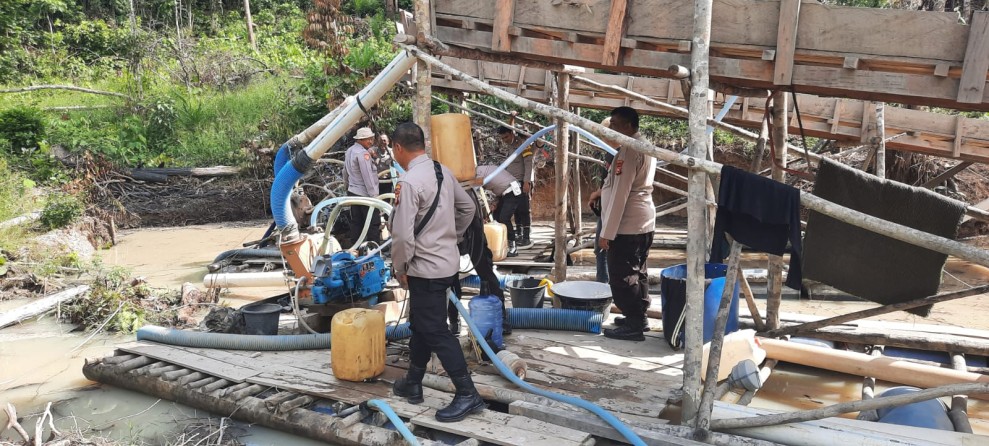 Polda Riau Lanjutkan Operasi PETI di Inhu, Dorongan Masyarakat Jadi Spirit Utama