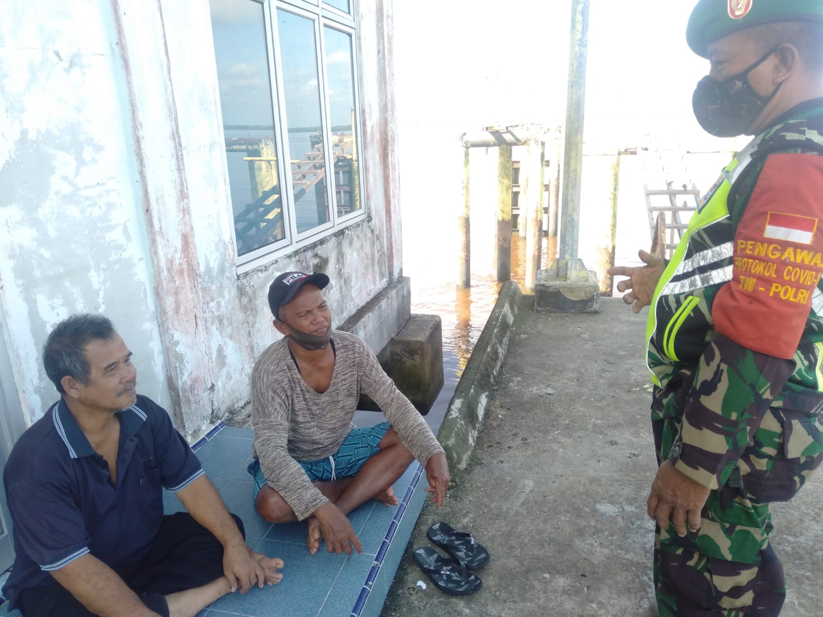 Pelda Zulfahmi Laksanakan Penegakan Disiplin Protokol Kesehatan di Tempat Keramaian