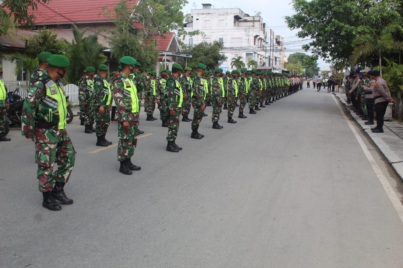 Satgas Gabungan Patroli Skala Besar di Kota Tembilahan