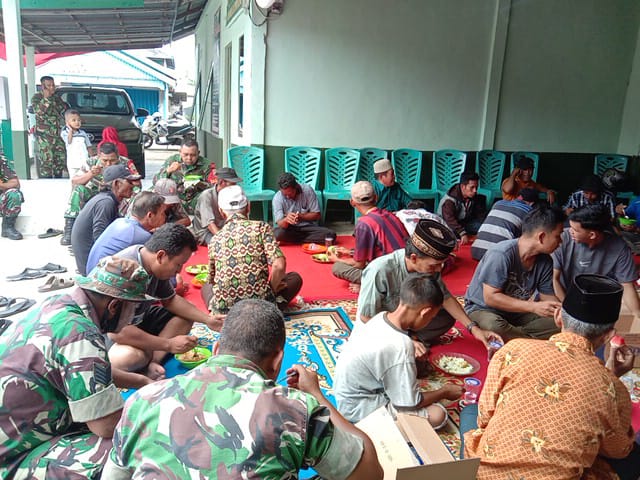 Koramil 03/Tempuling Adakan Acara Syukuran Dalam Rangka HUT RI Ke-77 