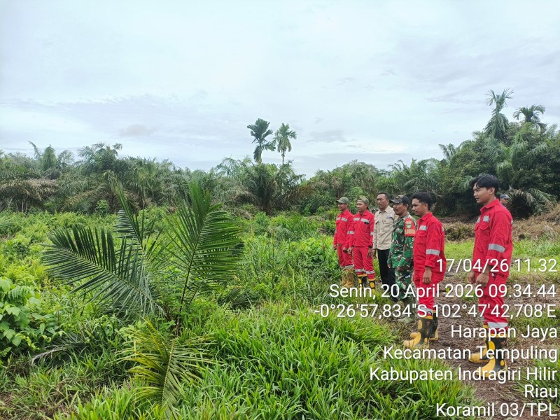 Sinergi Kuat! Babinsa 03/Tpl, Kades dan MPA Gelar Patroli Bersama Cegah Karhutla