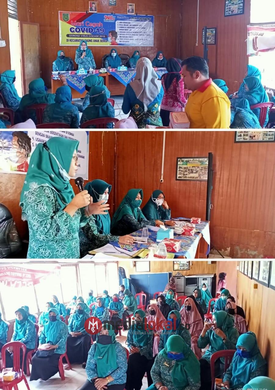 Sosialisasi Pembinaan Dasawisma oleh TP PKK GAS, Camat H Ijmi Ingatkan Perihal Protkes