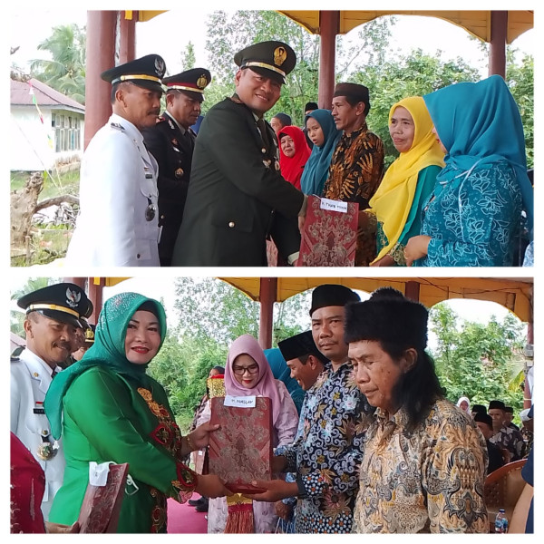 Dalam Rangka HUT RI Ke 78, Danramil 04/KDR Berikan Bingkisan Kepada Veteran PNS dan Keluarga