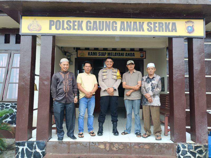 Berikan Dukungan Kepada Polsek Gas, Tokoh Masyarakat Sambangi Polsek Gas