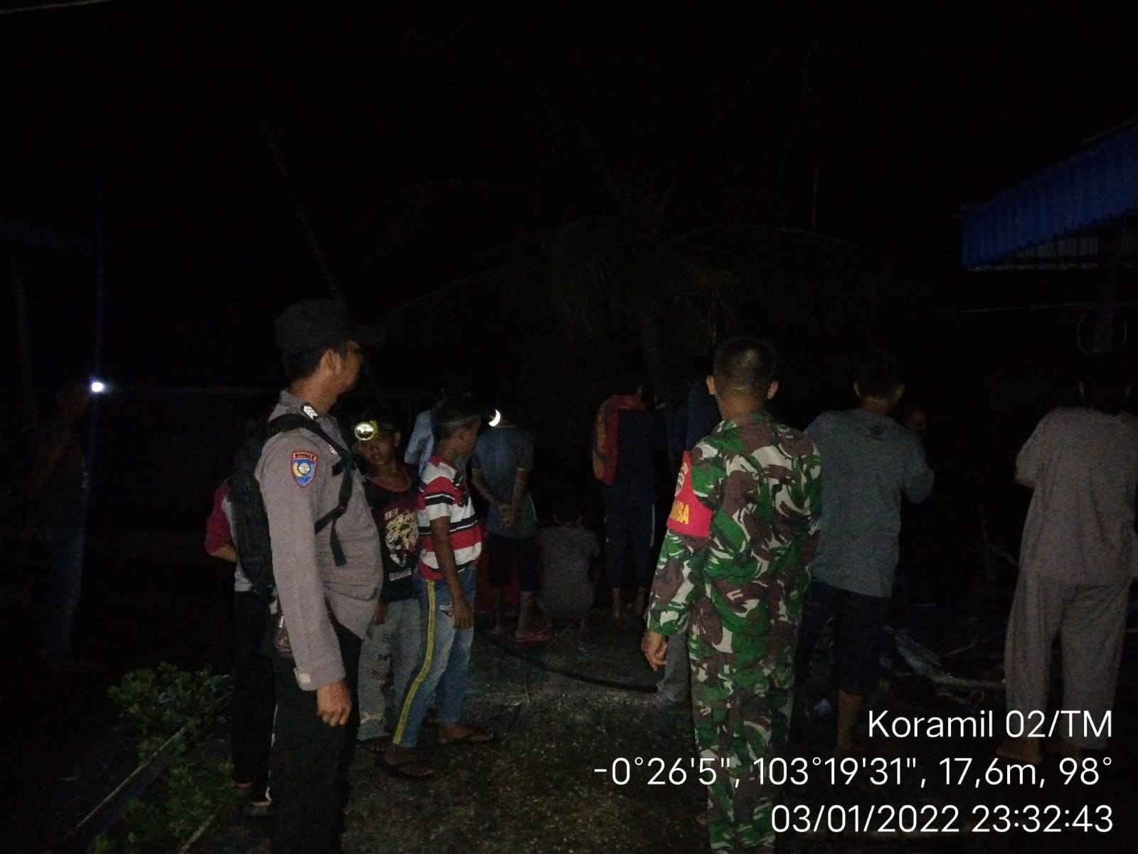 Setelah Teluk Dalam, Longsor Kembali Terjadi di Desa Tanjung Baru Inhil, 20 KK Jadi Korban