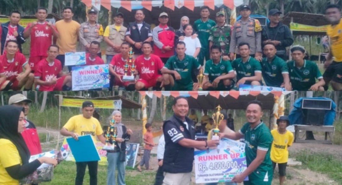Turnamen Silaturahmi U40 Fhariq Cup 3 Tahun 2025 Berakhir dengan Meriah, Polsek Batang Tuaka Lakukan Pengamanan