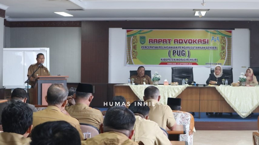 WABUP Syamsuddin Uti membuka Pelaksanaan Pengarustamaan Gender (PUG)
