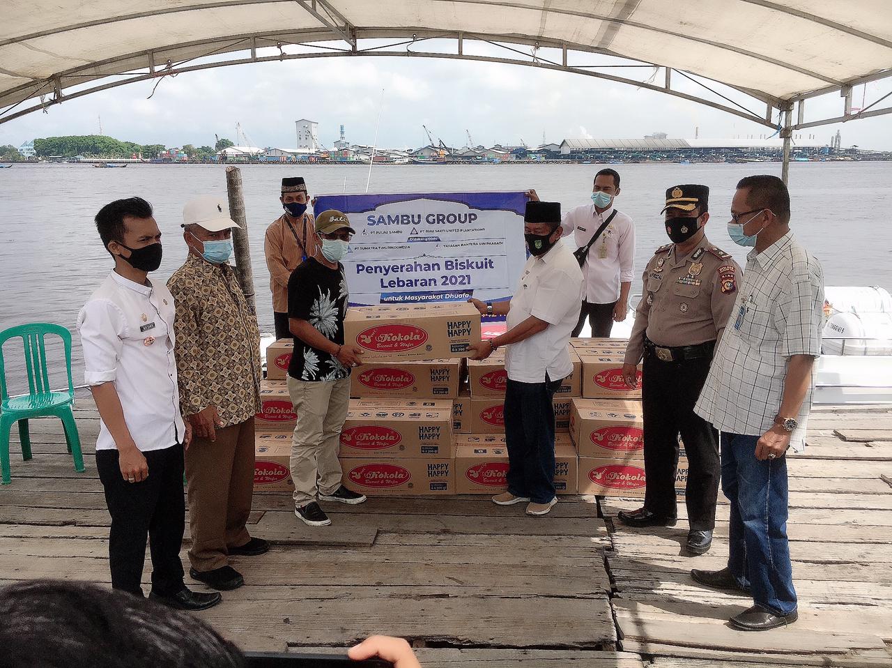 Biskuit Lebaran untuk Kateman, Sambu Group Berbagi Berkah Ramadhan