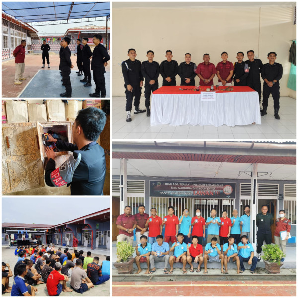 Lapas Selatpanjang Laksanakan Tes Urine dan Razia