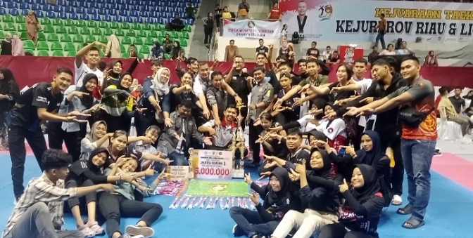 Pertama Kali Dalam Sejarah, Kampar Raih Juara 1 Umum Kejurprov Taekwondo Riau