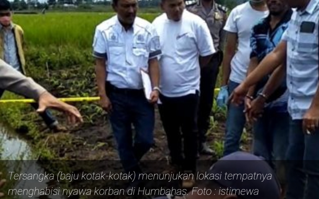 Tak Terima Dimaki, Juprianto Bunuh Remaja 13 Tahun, Dianiaya dan Dibenamkan di Parit