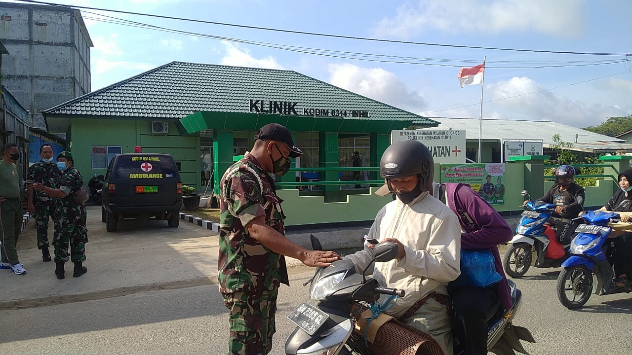 Kodim 0314 Inhil Lakukan Serbuan Vaksinasi Untuk Mencegah Penularan Covid-19