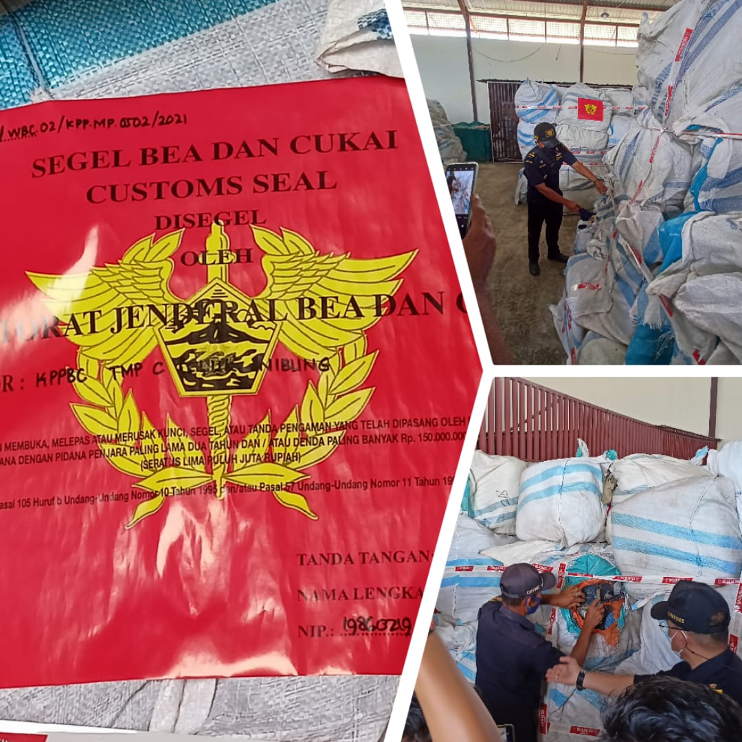 Bea Cukai Teluk Nibung Serah Terima Barang Ball Press dari Polres Labura 