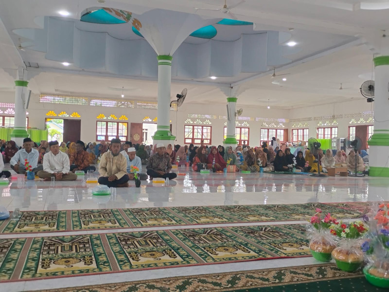 Melalui Komsos, Koramil 07/Reteh Hadiri Maulid Nabi Muhammad SAW di Desa Binaan