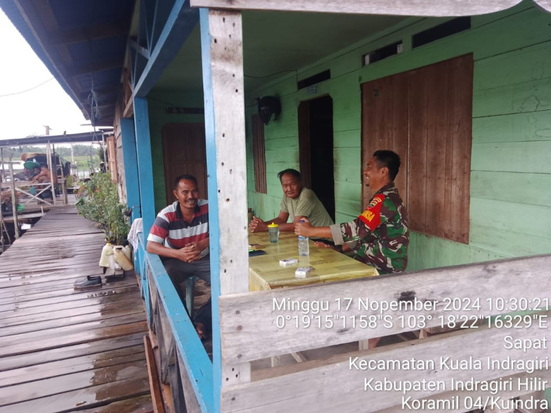 Ciptakan Tali Persaudaraan dan Kesatuan Antar Sesama Bersama Babinsa Koramil 04/Kuindra