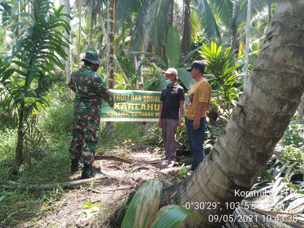 Serda Elia Rahman Terus Lakukan Patroli Karhutla di Desa Pengalihan