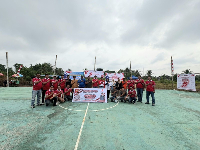 Meriahkan HUT Bhayangkara ke - 79, Polsek Pelangiran  Gelar Turnamen Futsal