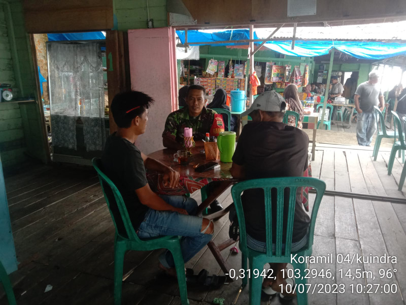 Bekal Di Masa Yang Akan Datang, Babinsa Koramil 04/Kuindra Mengutamakan Pendidikan di Wilayah Binaan