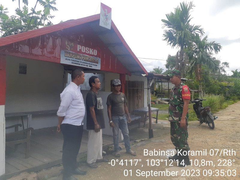 Demi Kenyamanan Bersama, Koramil 07/Reteha Ciptakan Keamanan dan Ketertiban di Lingkungan