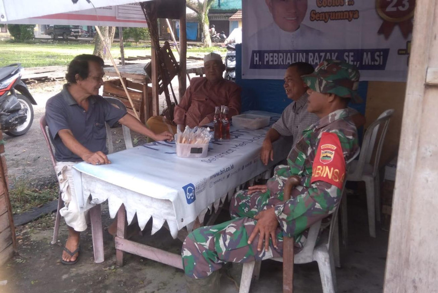 Babinsa 03/Tpl Laksanakan Komsos Dengan Tomas Jaga Persatuan Kesatuan