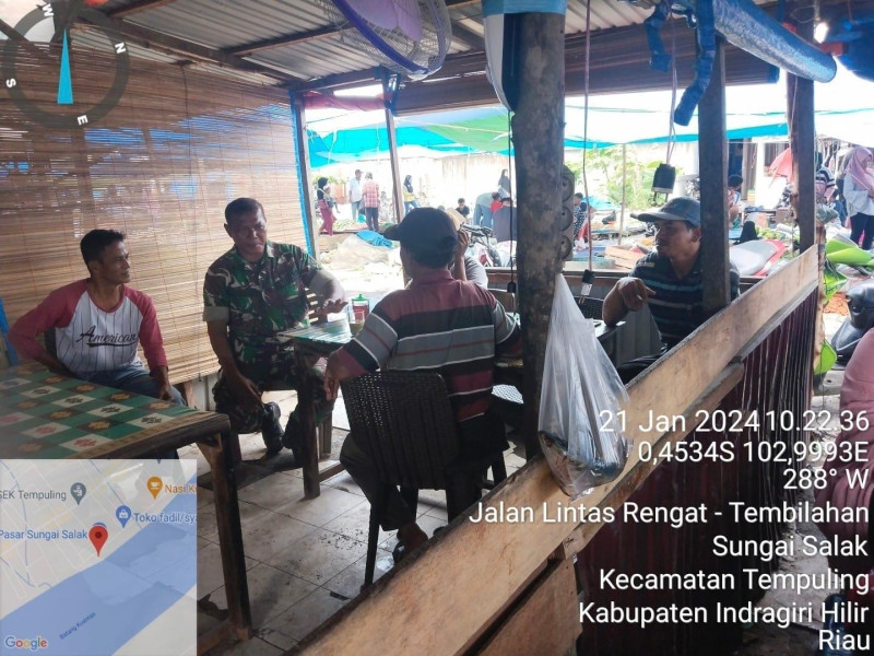 Babinsa 03/Tpl Serma Syamsul Azman Sambangi Warga Masyarakat Binaan