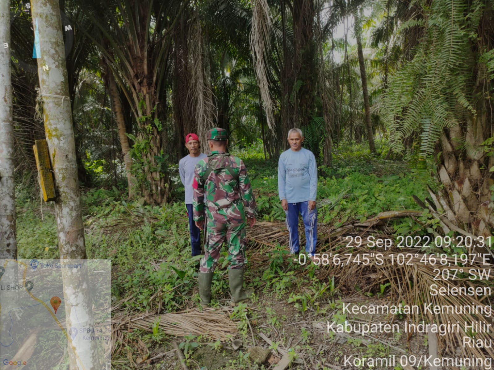 Pencegahan Karlahut Oleh Babinsa Koramil 09/Kemuning Di Wilayah