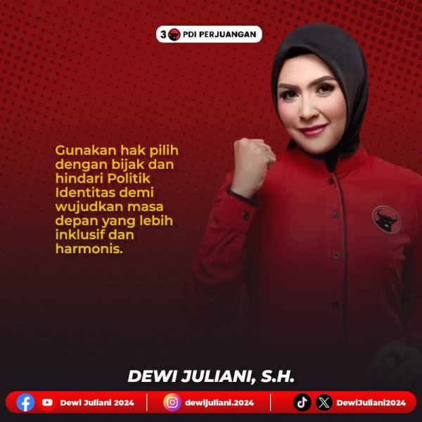 Dewi Juliani SH Ajak Warga Masyarakat Tolak Politik Identitas, Pilih Pemimpin yang Terukur
