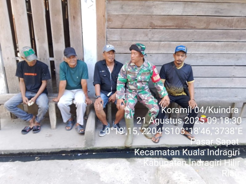 Babinsa Sertu Surachman: Komsos untuk Meningkatkan Hubungan Silaturrahmi