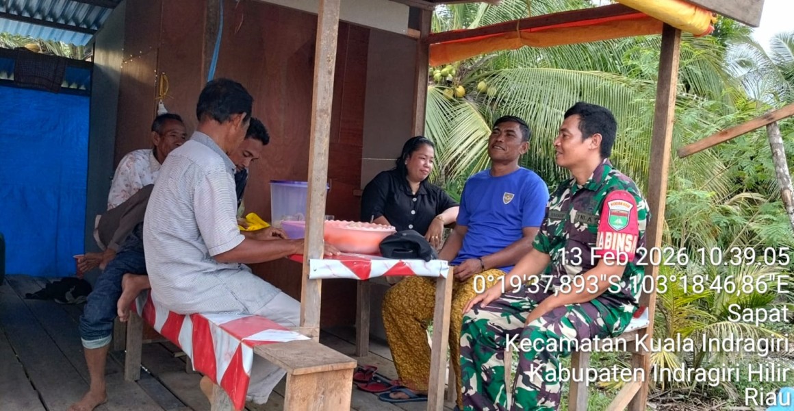 Komsos: Upaya Koramil 04/Kuindra Cegah Penyimpangan Nilai-nilai Luhur Pancasila