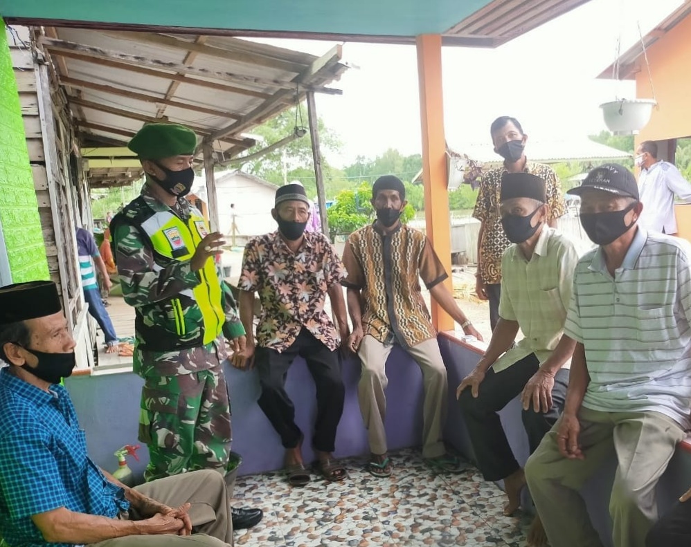 Serda Asrion Lakukan Sosialisasi Penegakan Protkes Tentang Sidang Ditempat Operasi Yustisi