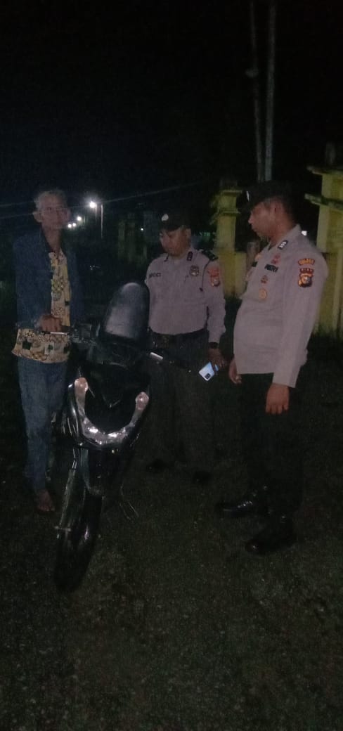 Polsek Gaung Laksanakan Patroli Malam Ciptakan Situasi Kondusif