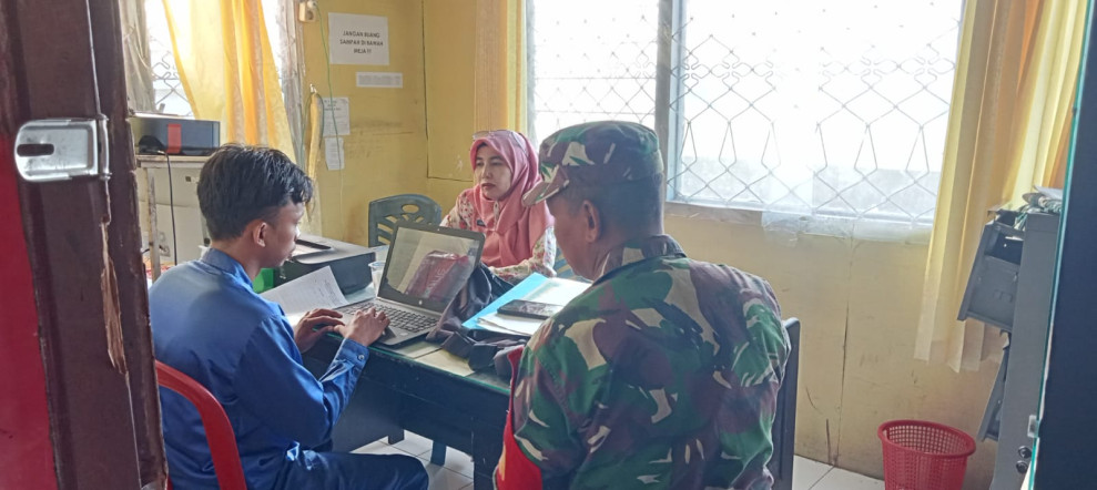 Pererat Sinergitas di wilayah Babinsa 05/Gas Serka Nawawi Komsos Dengan Perangkat Desa