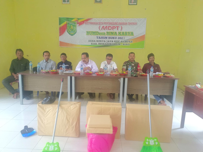 Babinsa Koramil 03/Tpl Hadiri Musdes Pertanggung Jawaban Tahunan